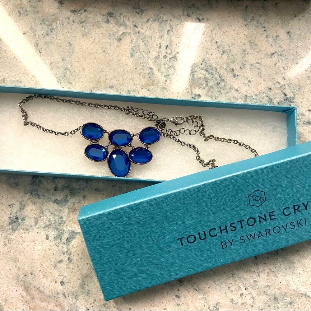 Touchstone Crystal Royal Blue necklace